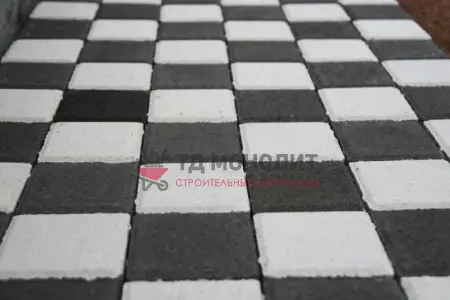 Тротуарная плитка 400х400х60 без рисунка Черный